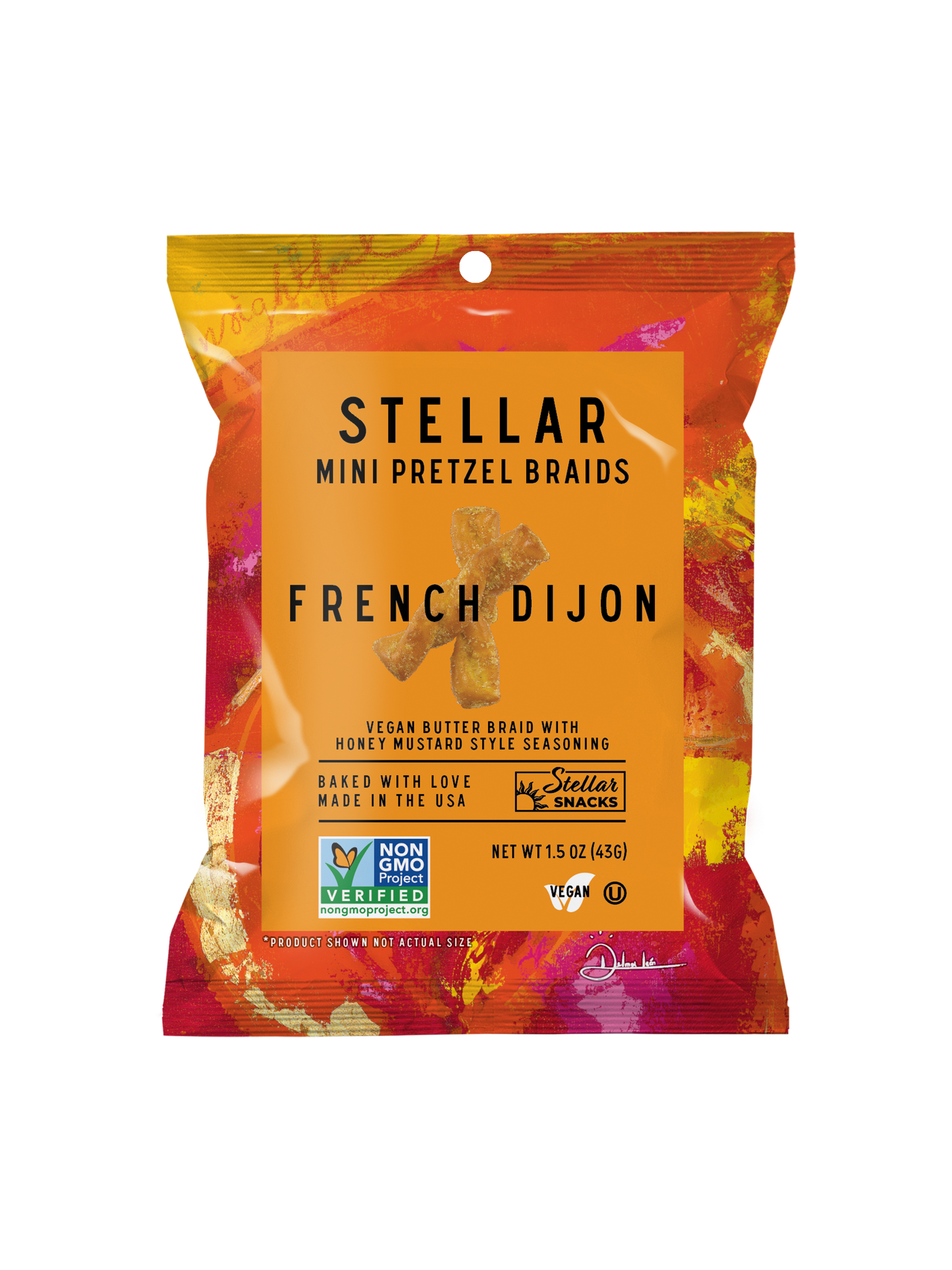 Stellar Pretzel Braids - French Dijon - 1.5oz