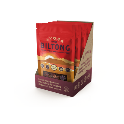 Spicy Grass Fed Beef Biltong 2oz