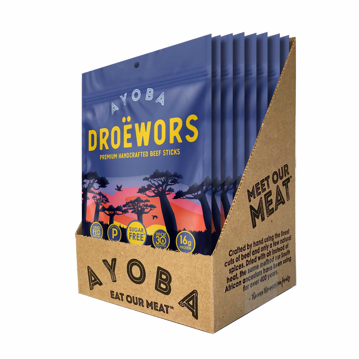 Traditional 'Droewors' Grass Fed Beef Sticks