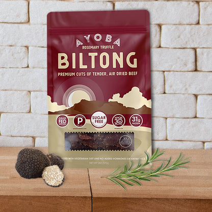 Rosemary Truffle Grass Fed Beef Biltong 2 oz