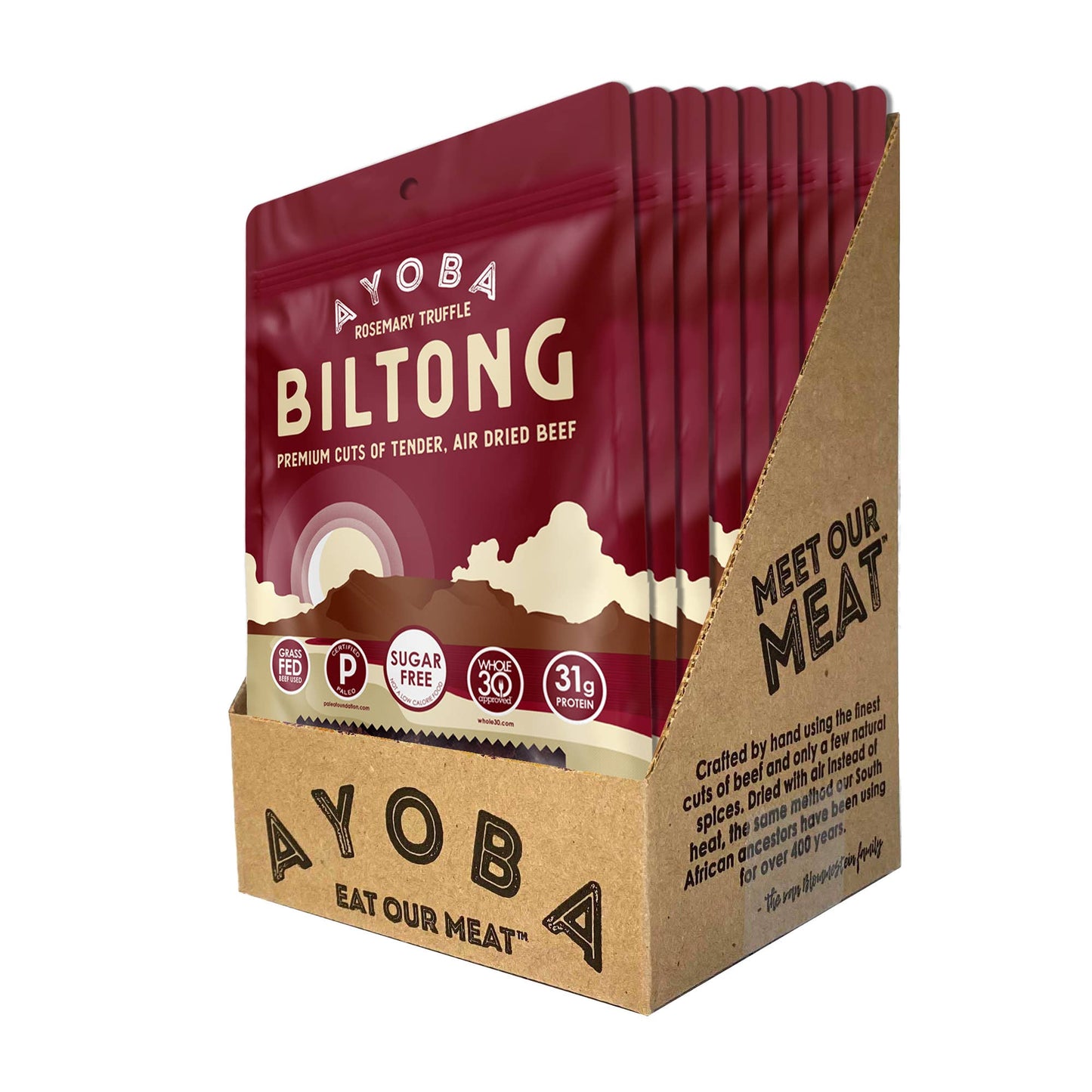Rosemary Truffle Grass Fed Beef Biltong 2 oz